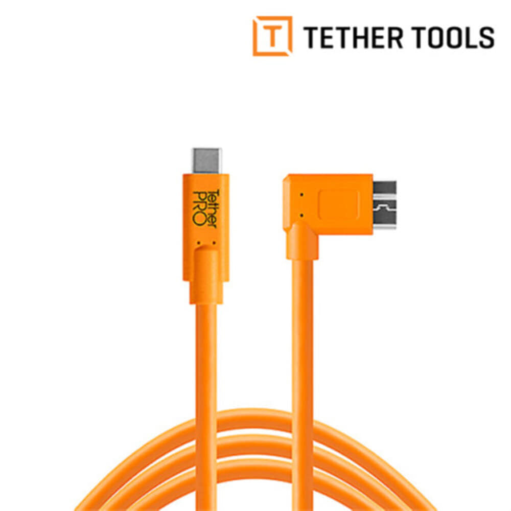 테더툴스 TetherPro  USB-C to 3.0 Micro-B Right Angle